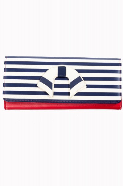 Banned Retro - Vintage Nautical Clutch in rot