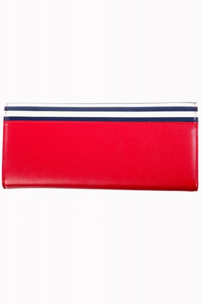 Banned Retro - Vintage Nautical Clutch in rot