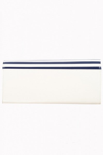 Banned Retro - Vintage Nautical Clutch in cremeweiß