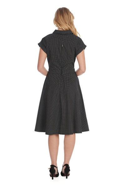 Banned Retro - Polka Dot Dance Dress in black