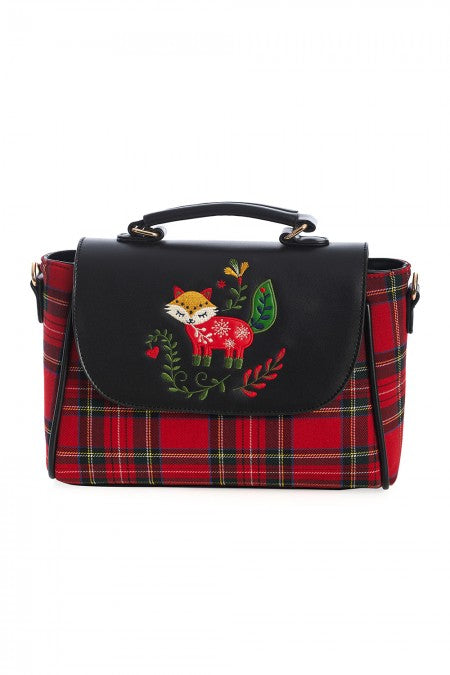 Banned Retro - Bolso de mano zorro navideño escandinavo