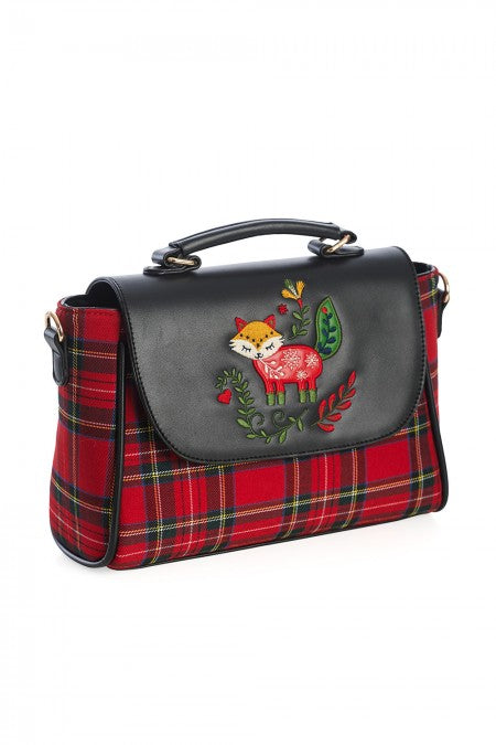 Banned Retro - Scandi Christmas Fox Handbag