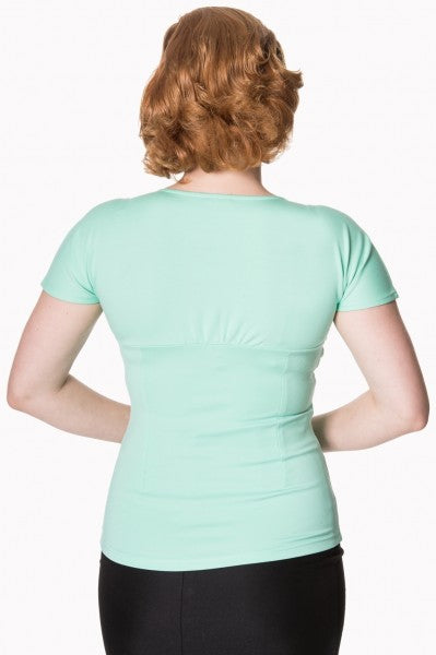 Banned Retro – Zij die durft Top in mint