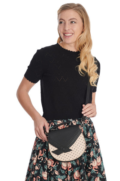 Banned Retro - Borsa a spalla Hello Sunshine in crema