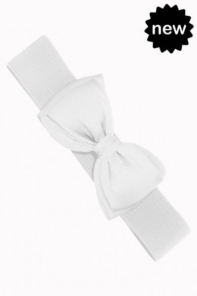 Banned Retro - Stretchgürtel Bella Belt in bianco neve