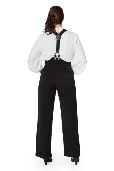 Banned Retro - Girl Boss Trousers in black