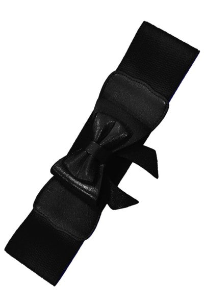 Banned Retro - Stretch Belt Play It Right in black