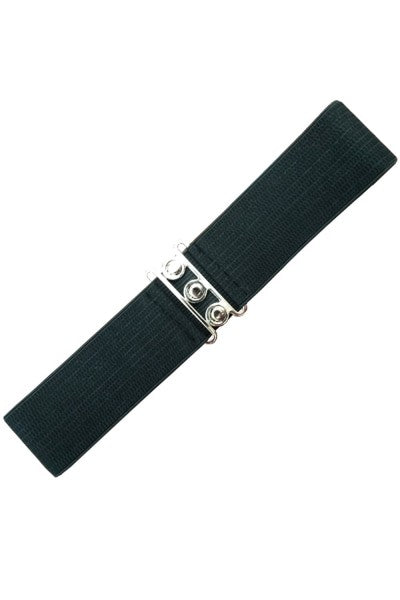 Banned Retro - Stretchgürtel Vintage Stretch Belt in schwarz