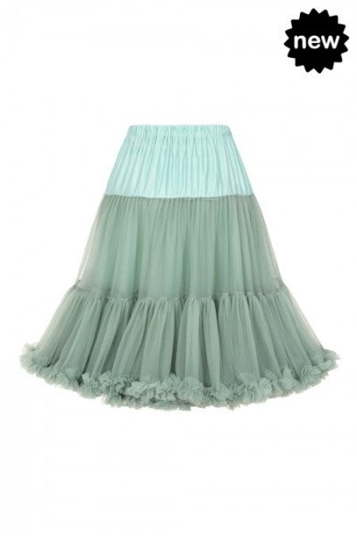 26" - Banned Retro - Petticoat Lifeforms in sage green