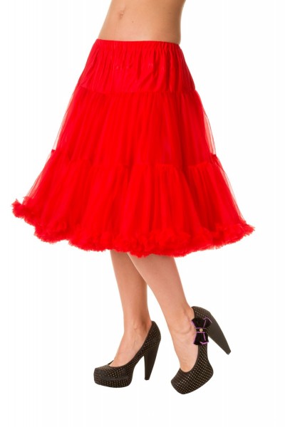 23" - Banned Retro - Petticoat Starlite Rot - ca. 59cm