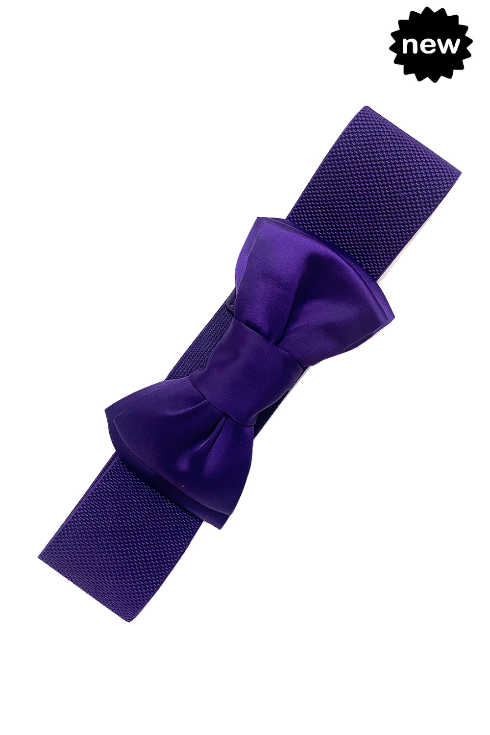 Banned Retro - Stretch Belt Bella Belt in Cadbury Purple