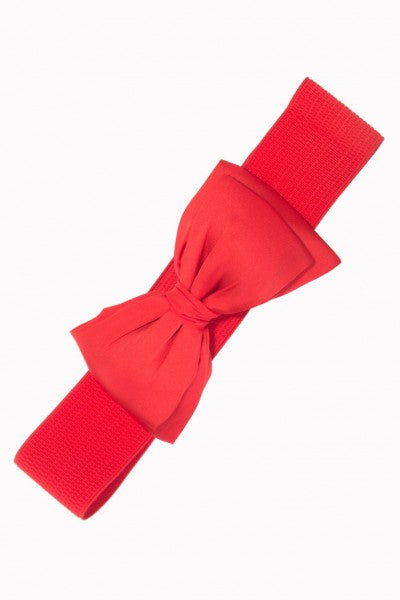 Banned Retro - Ceinture extensible Bella Belt en rouge