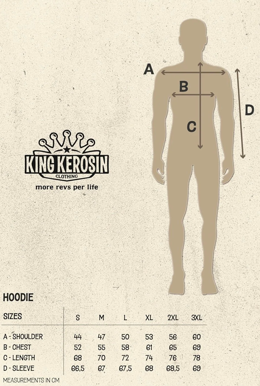 King Kerosin – Hoodie »Country Roads« gelb