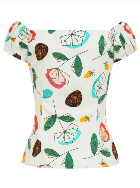 Collectif Womenswear - Top Floreale Dolores Mid Century