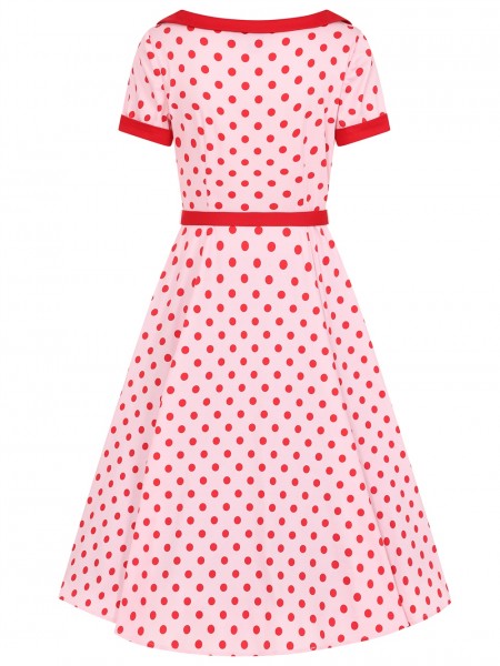 Collectif Womenswear - Dora Polka Dot Swing Dress