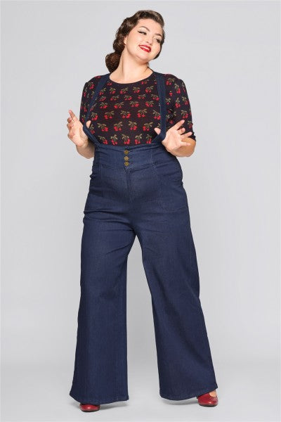 Collectif Womenswear - Freya Jeans - Salopette