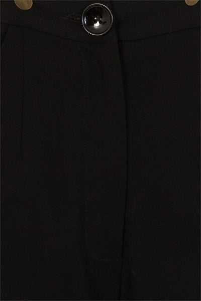 Collectif Womenswear - Pantaloni Glinda Plain in nero