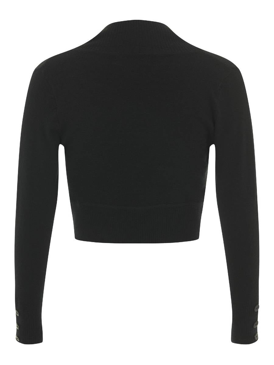 Collectif Womenswear - Jean Bolero in nero