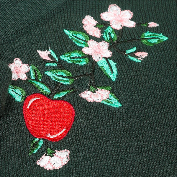 Collectif Dameskleding - Charlene Apple Blossom Cardigan groen