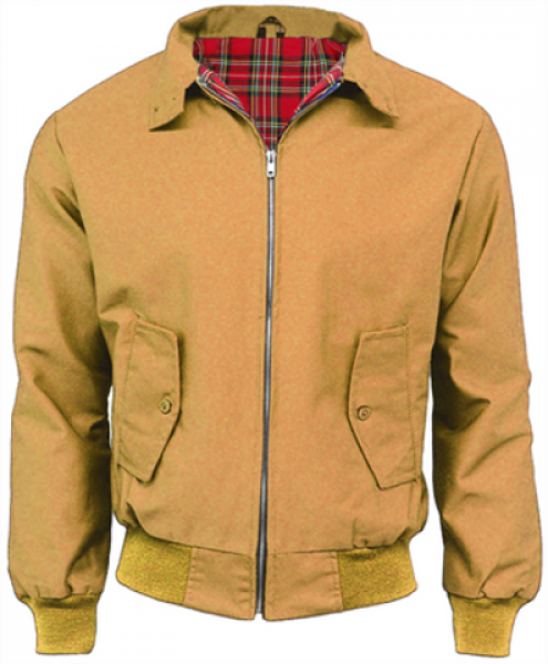 Chaqueta Harrington Clásica en mostaza