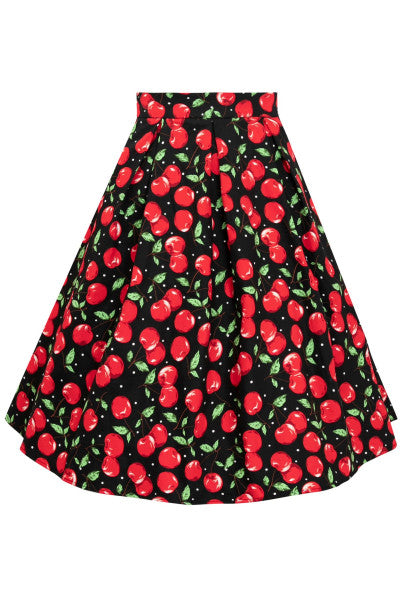 Dolly & Dotty -  Carolyn Retro Cherry Swing Skirt