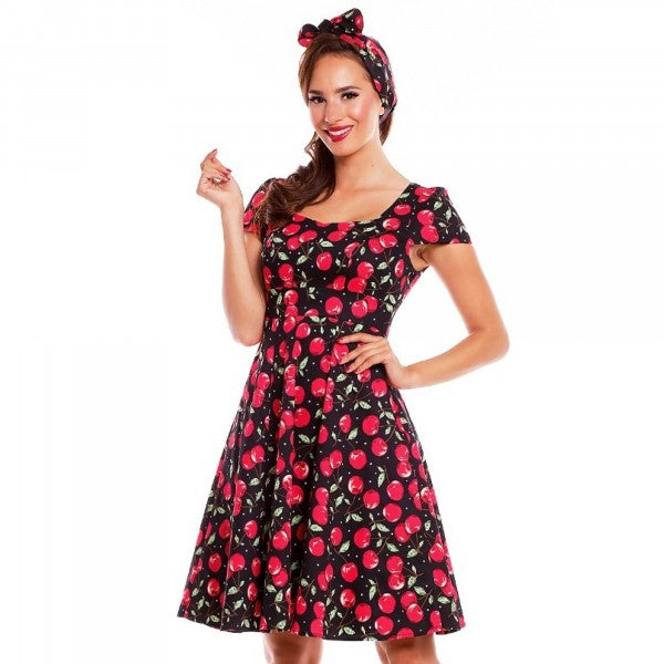 Dolly & Dotty - Claudia Flirty Fifties Style Dress in Cherry