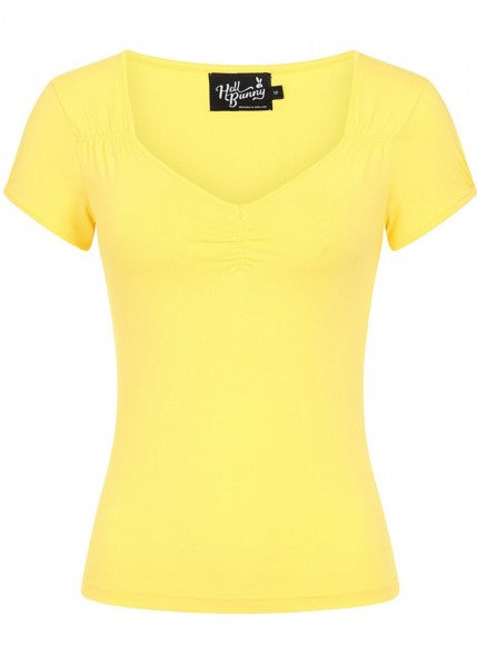 Hell Bunny – Mia Top in yellow