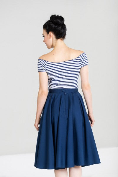 Hell Bunny - Paula 50s Skirt in navy