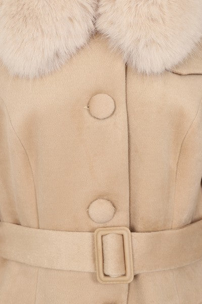 Hearts & Roses - Matilda Swing Coat in Beige