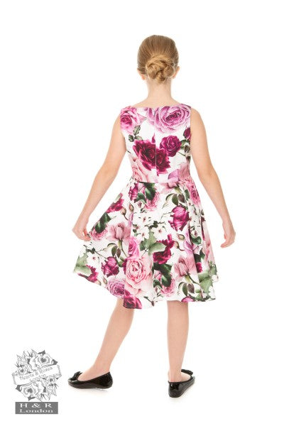 Hearts & Roses - Meisjes Alice Bloemen Swing Jurk