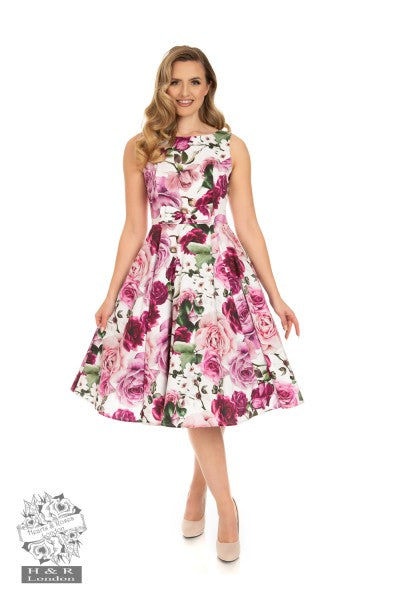 Hearts & Roses - Alice Bloemen Swing Jurk