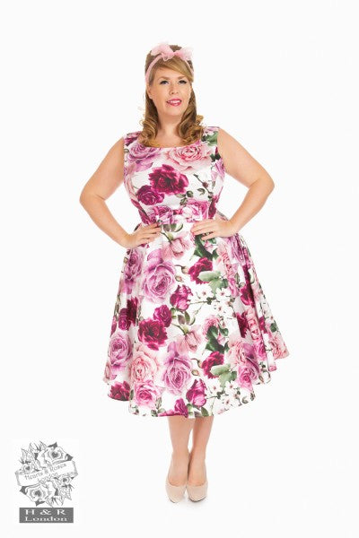 Hearts & Roses - Vestido de Swing Floral Alice