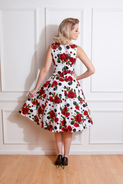 Hearts & Roses - Colette Floral Swing Dress