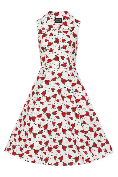 Hearts & Roses - Cora Bloemen Swing Jurk