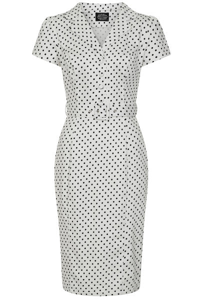 Hearts & Roses - Elise Polka Dot Wiggle Dress