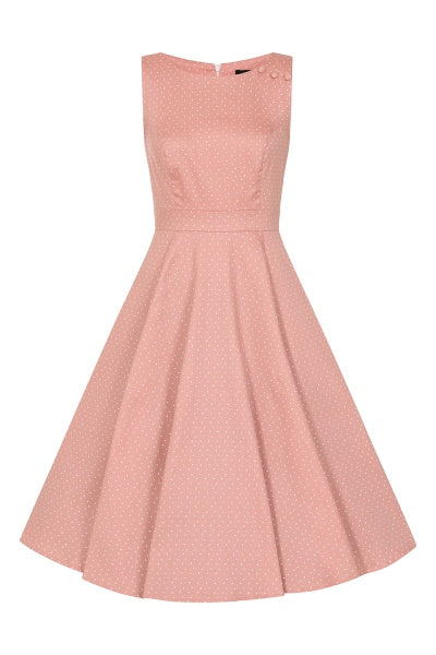 Hearts & Roses - Elodie Polka Dot Swing Dress