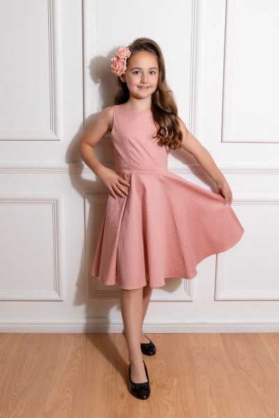 Hearts & Roses - Kids Elodie Polka Dot Swing Dress