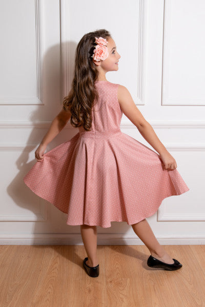 Hearts & Roses - Kids Elodie Polka Dot Swing Dress