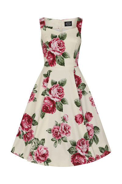 Hearts & Roses - Vestito a Swing Floreale Frances