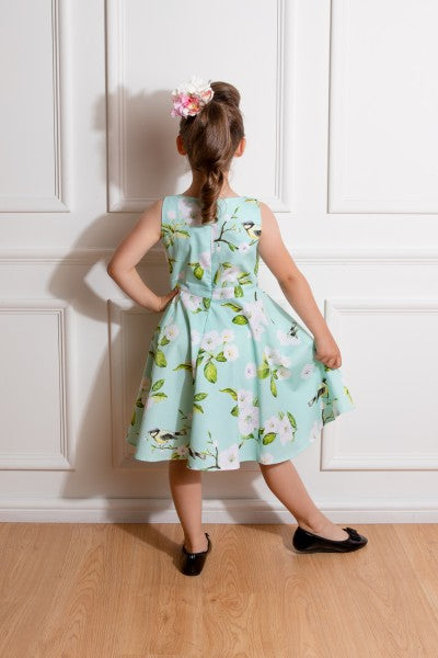 Hearts & Roses - Girls Andrea Floral Swing Dress