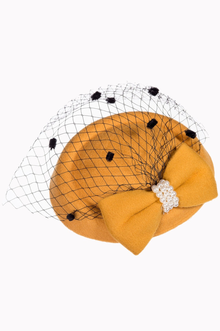 Banned Retro - Judy Hat in mustard yellow