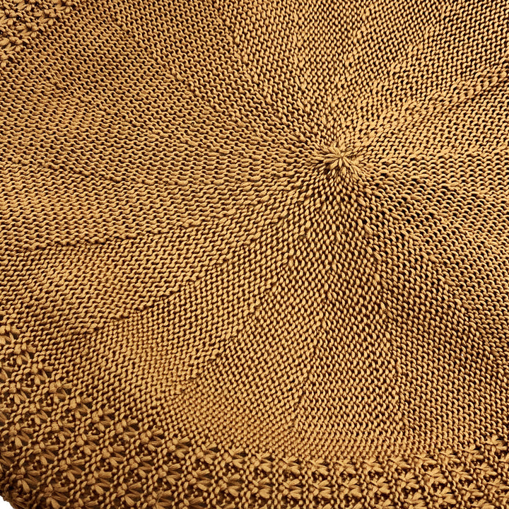 Crochet Mesh IVY Cap, Schiebermütze, cognac