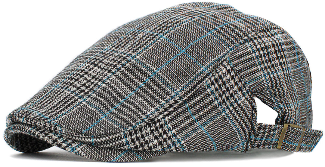 Casquette de newsboy, Schiebermütze, noir bleu