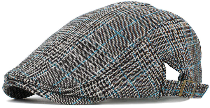 Newsboy Cap, Schiebermütze, schwarz blau