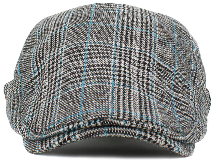 Newsboy Cap, Schiebermütze, black blue