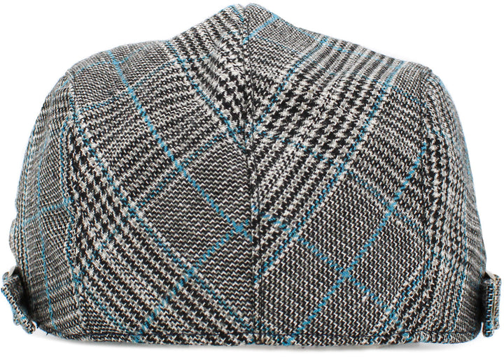 Newsboy Cap, Schiebermütze, black blue