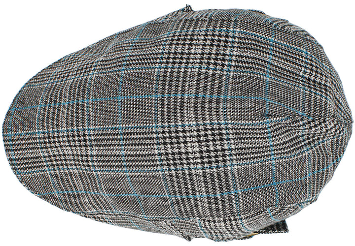 Newsboy Cap, Schiebermütze, black blue