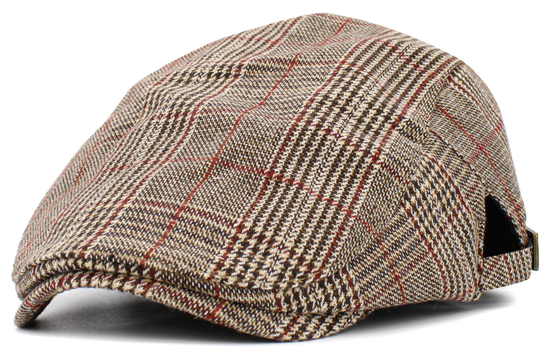 Newsboy Cap, Schiebermütze, braun