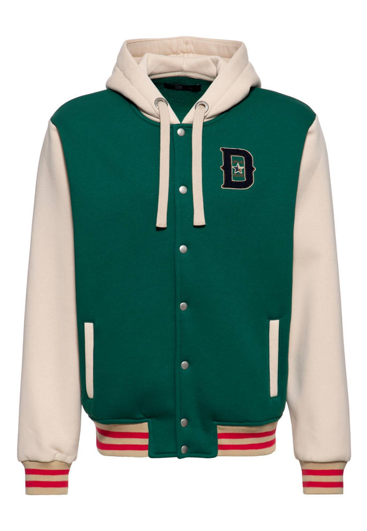 King Kerosin –  Kapuzen-College Jacke "Dallas" grün