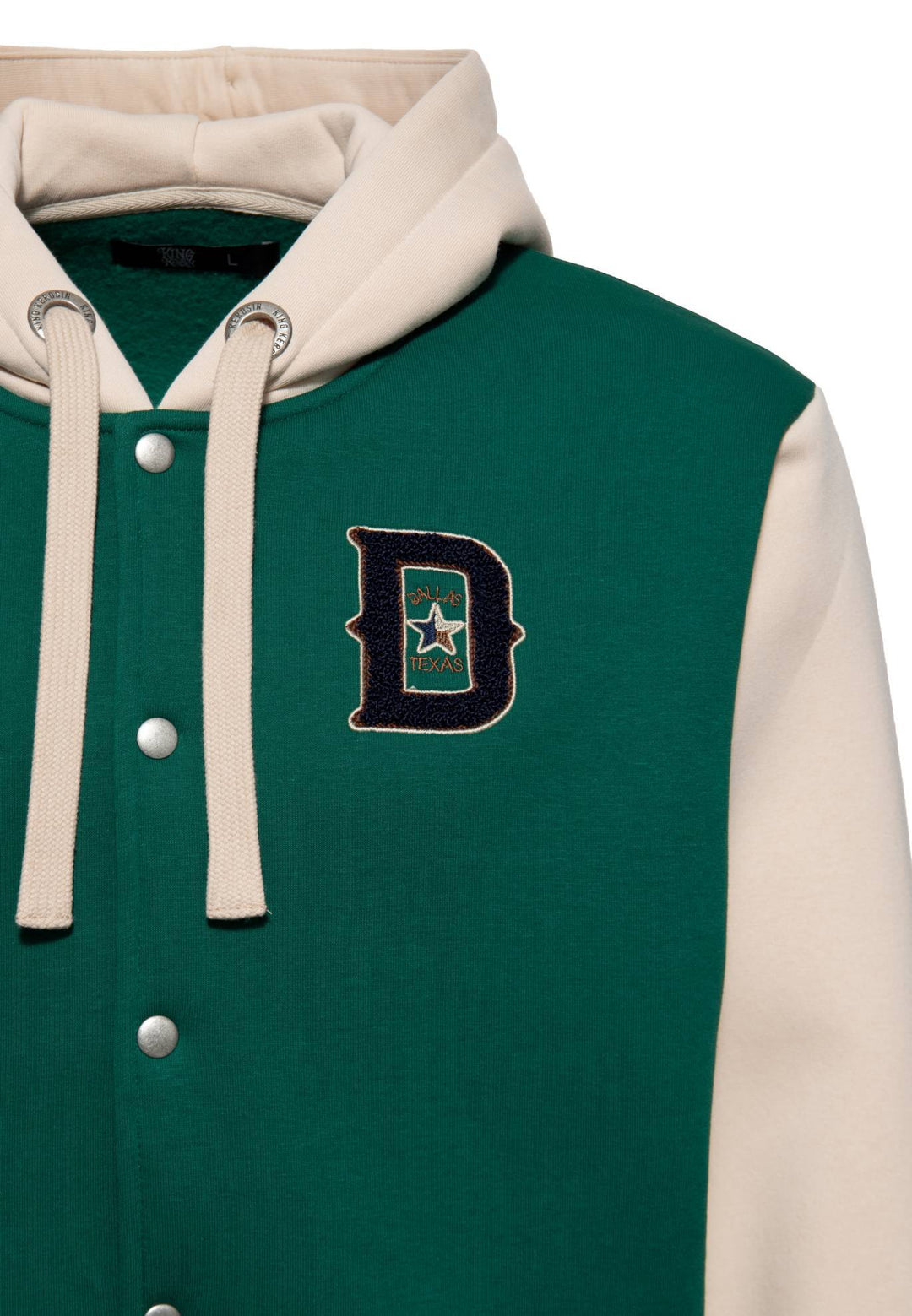 King Kerosin –  Kapuzen-College Jacke "Dallas" grün